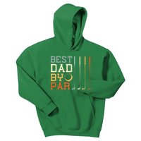 Best Dad By Par Golfer Father's Day Golfing Kids Hoodie