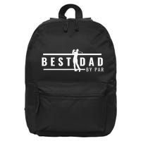 Best Dad By Par Daddy Gifts Golf Lover Golfer Father's Day 16 in Basic Backpack