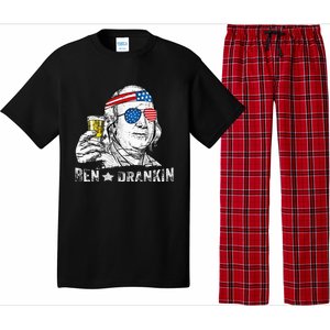 Ben Drankin Benjamin Franklin Drinking Beer Pajama Set