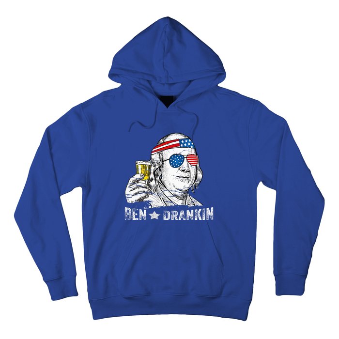 Ben Drankin Benjamin Franklin Drinking Beer Hoodie