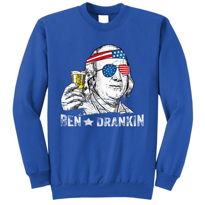 Ben Drankin Benjamin Franklin Drinking Beer Sweatshirt