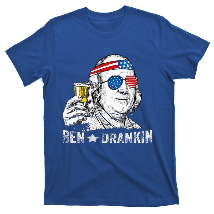 Ben Drankin Benjamin Franklin Drinking Beer T-Shirt