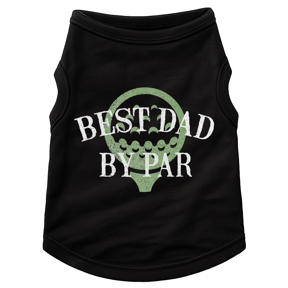 Best Dad By Par Father's Day Golf Lover Gift Papa Golfer Doggie Tank