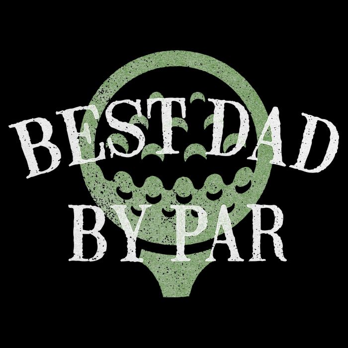 Best Dad By Par Father's Day Golf Lover Gift Papa Golfer Doggie Tank