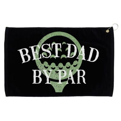 Best Dad By Par Father's Day Golf Lover Gift Papa Golfer Grommeted Golf Towel