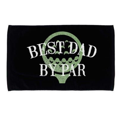 Best Dad By Par Father's Day Golf Lover Gift Papa Golfer Microfiber Hand Towel