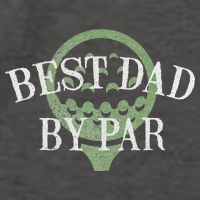 Best Dad By Par Father's Day Golf Lover Gift Papa Golfer Vector Backpack