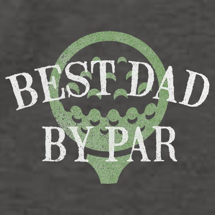 Best Dad By Par Father's Day Golf Lover Gift Papa Golfer Vector Backpack