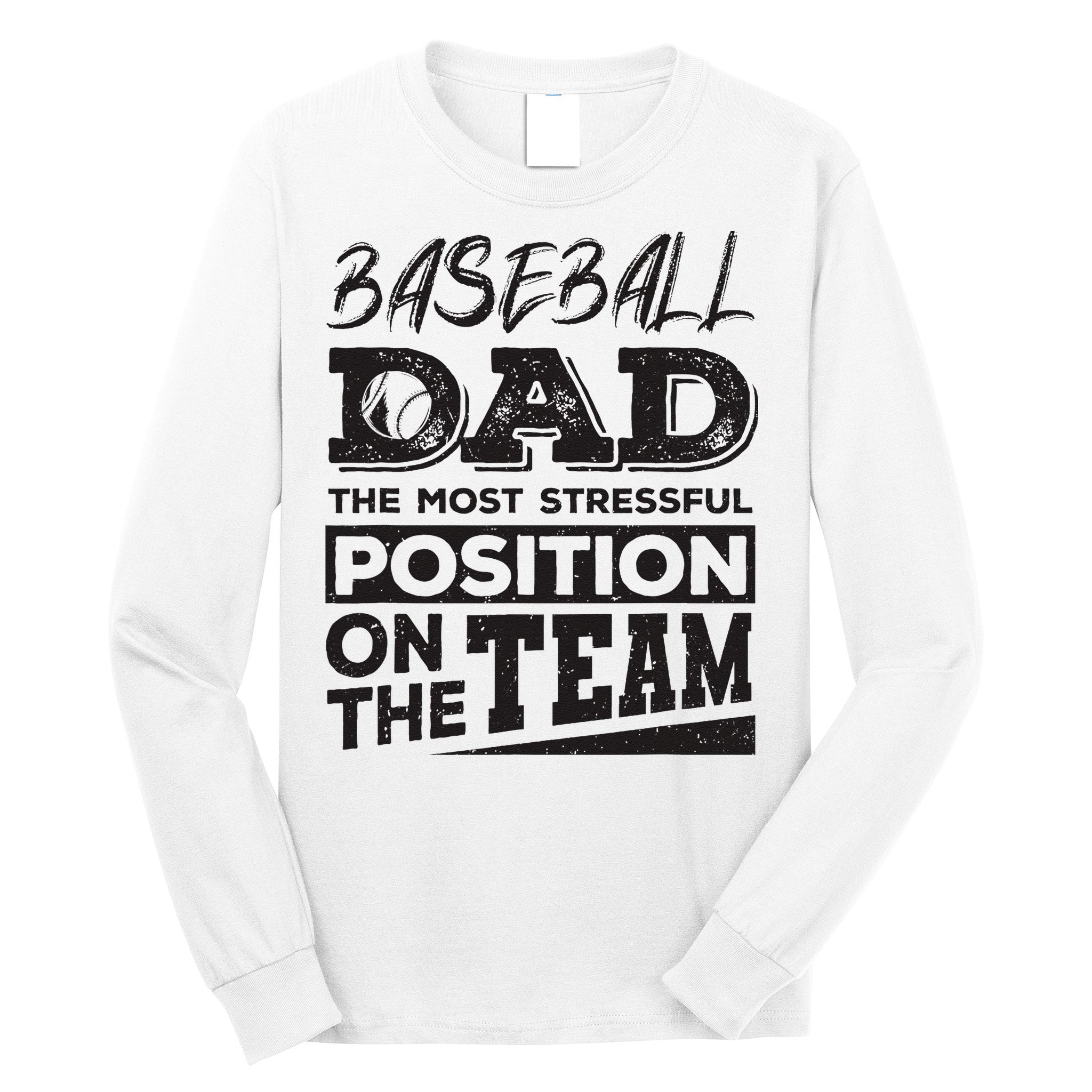 Baseball Dad Baseball Lover Long Sleeve Shirt