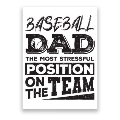 Baseball Dad Baseball Lover Poster