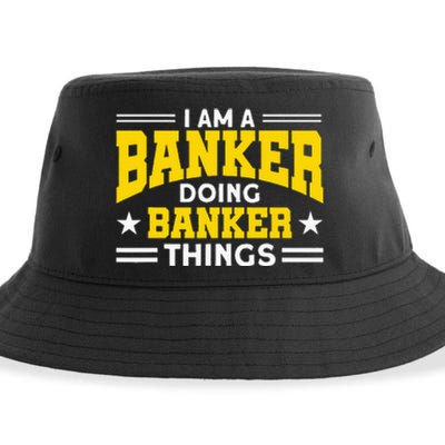 Banker Doing Banker Things For Banker Sustainable Bucket Hat