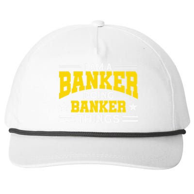 Banker Doing Banker Things For Banker Snapback Five-Panel Rope Hat