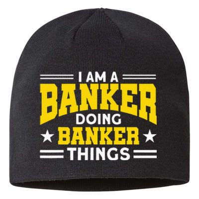 Banker Doing Banker Things For Banker Sustainable Beanie