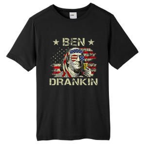 Ben Drankin Benjamin Franklin 4th Of July Tall Fusion ChromaSoft Performance T-Shirt