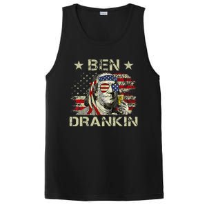 Ben Drankin Benjamin Franklin 4th Of July PosiCharge Competitor Tank