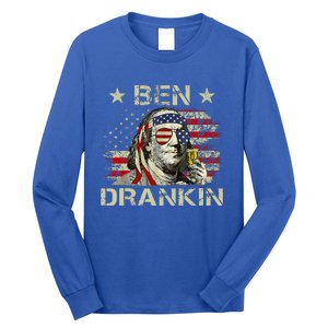 Ben Drankin Benjamin Franklin 4th Of July Long Sleeve Shirt