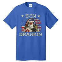 Ben Drankin Benjamin Franklin 4th Of July Tall T-Shirt