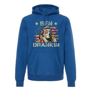 Ben Drankin Benjamin Franklin 4th Of July Premium Hoodie