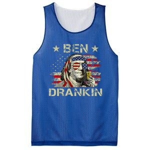 Ben Drankin Benjamin Franklin 4th Of July Mesh Reversible Basketball Jersey Tank