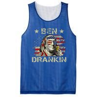 Ben Drankin Benjamin Franklin 4th Of July Mesh Reversible Basketball Jersey Tank