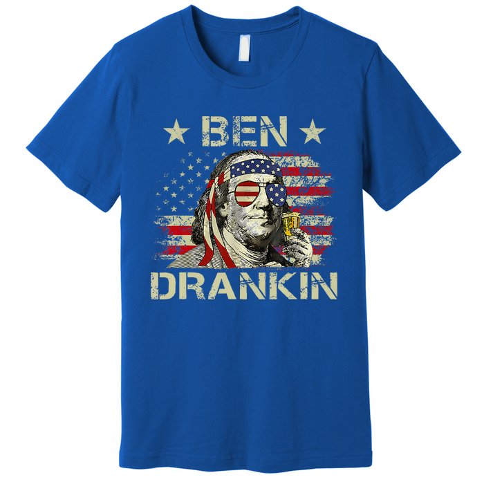 Ben Drankin Benjamin Franklin 4th Of July Premium T-Shirt