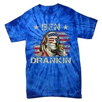 Ben Drankin Benjamin Franklin 4th Of July Tie-Dye T-Shirt