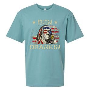 Ben Drankin Benjamin Franklin 4th Of July Sueded Cloud Jersey T-Shirt