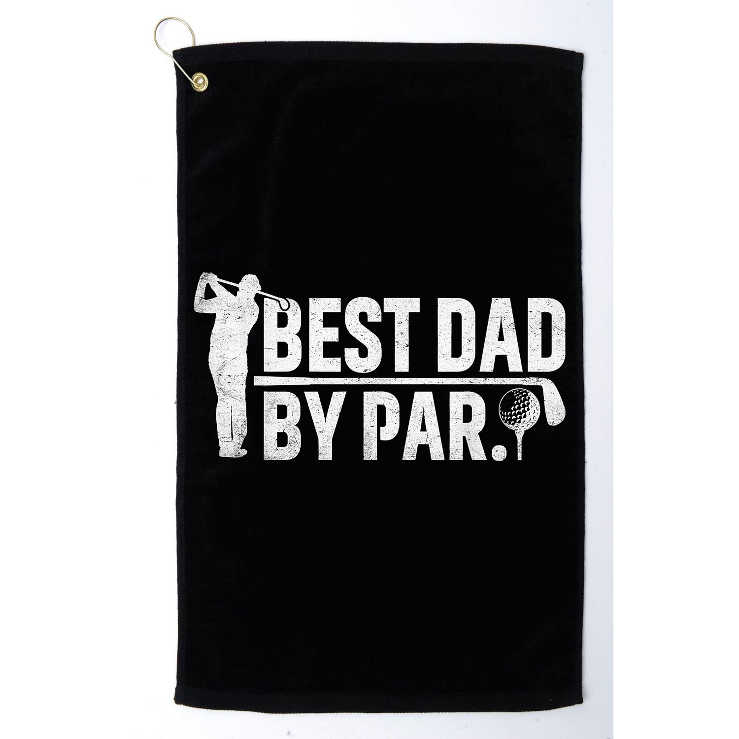 Best Dad By Par Funny Golf Daddy Fathers Day Birthday Gifts Golf Towel