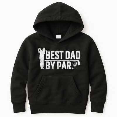 Best Dad By Par Funny Golf Daddy Fathers Day Birthday Gifts Kids Hoodie