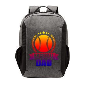 Baseball Dad Baseball Meaningful Gift Vector Backpack