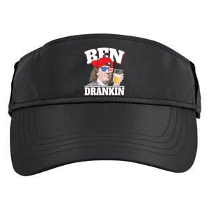 Ben Drankin Benjamin Franklin 4th Of July Gift Adult Drive Performance Visor