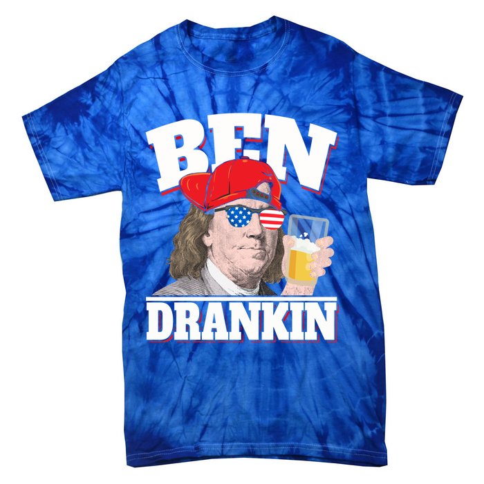 Ben Drankin Benjamin Franklin 4th Of July Gift Tie-Dye T-Shirt