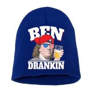 Ben Drankin Benjamin Franklin 4th Of July Gift Short Acrylic Beanie