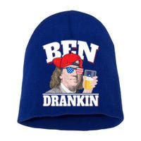 Ben Drankin Benjamin Franklin 4th Of July Gift Short Acrylic Beanie