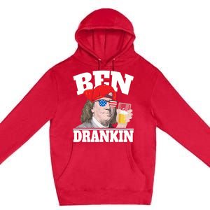 Ben Drankin Benjamin Franklin 4th Of July Gift Premium Pullover Hoodie