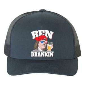 Ben Drankin Benjamin Franklin 4th Of July Gift Yupoong Adult 5-Panel Trucker Hat