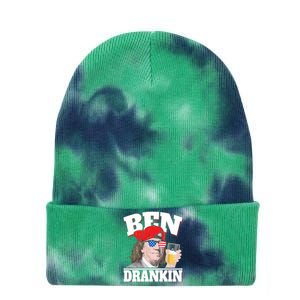 Ben Drankin Benjamin Franklin 4th Of July Gift Tie Dye 12in Knit Beanie