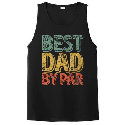 Best Dad By Par Gift Golf Lover Gift Funny Christmas Gift PosiCharge Competitor Tank