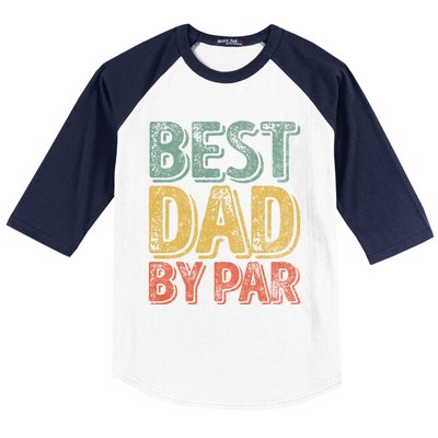 Best Dad By Par Gift Golf Lover Gift Funny Christmas Gift Baseball Sleeve Shirt