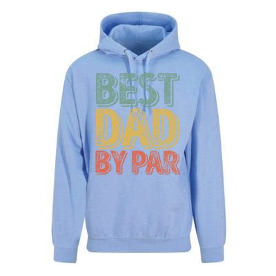 Best Dad By Par Gift Golf Lover Gift Funny Christmas Gift Unisex Surf Hoodie