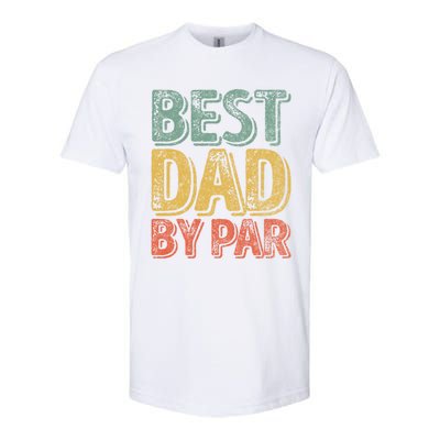 Best Dad By Par Gift Golf Lover Gift Funny Christmas Gift Softstyle® CVC T-Shirt