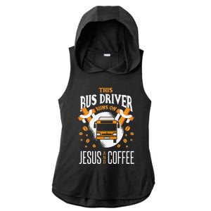 Bus Driver Christian Jesus Coffee Lover Gift Premium Ladies PosiCharge Tri-Blend Wicking Draft Hoodie Tank