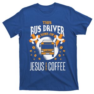 Bus Driver Christian Jesus Coffee Lover Gift Premium T-Shirt