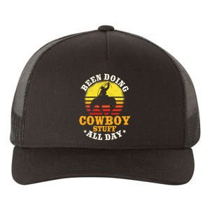 Been Doing Cowboy Stuff All Day Cowgirl Farm Yupoong Adult 5-Panel Trucker Hat