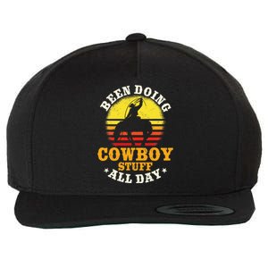 Been Doing Cowboy Stuff All Day Cowgirl Farm Wool Snapback Cap