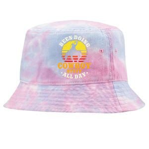 Been Doing Cowboy Stuff All Day Cowgirl Farm Tie-Dyed Bucket Hat