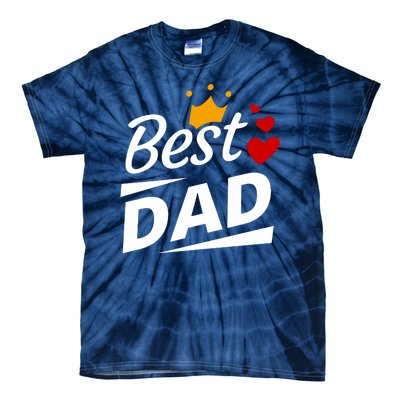 Best Dad Crown Father's Day Gift Tie-Dye T-Shirt