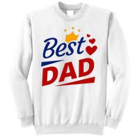 Best Dad Crown Father's Day Gift Sweatshirt