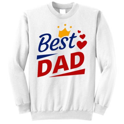 Best Dad Crown Father's Day Gift Sweatshirt