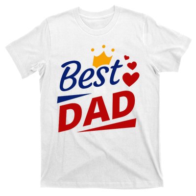 Best Dad Crown Father's Day Gift T-Shirt